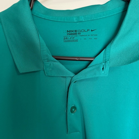 Nike Men's Golf Polo Shirt in Teal - Picture 2 of 3
